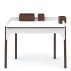 Bureau Brooklyn - Blanc/Noyer